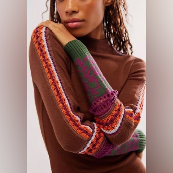 Authentic Free People Switch it Up Thermal Top Crochet Cuff - BNWT - L - Picture 4 of 7